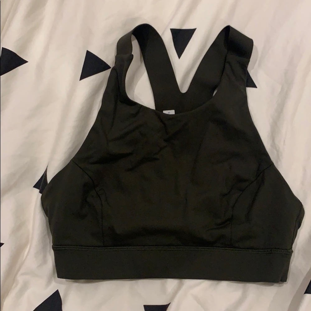 Lululemon olive sports bra